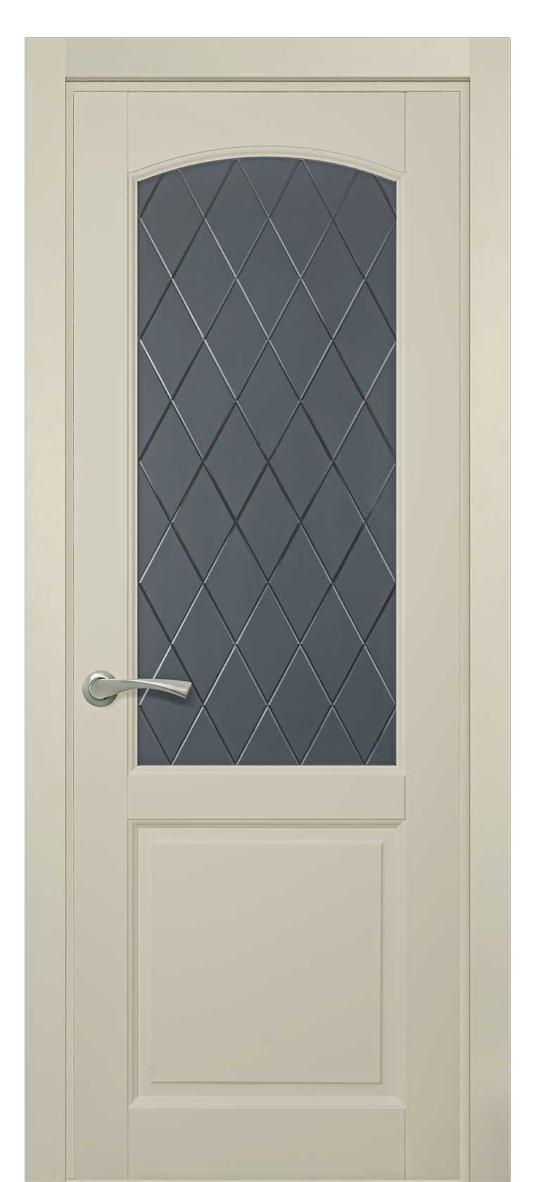 Межкомнатная дверь Фоборг остекленная из массива ольхи